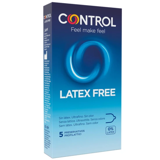 CONTROL - Prezervative Fără Latex, Transparent, 5 bucăți