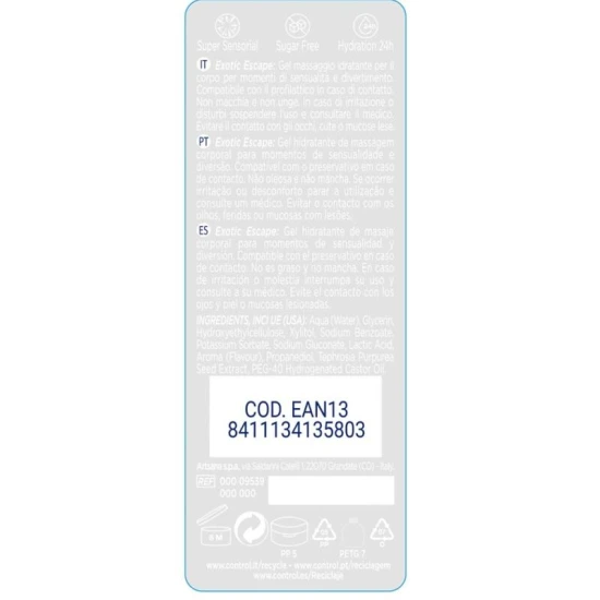 CONTROL - Gel de masaj 2-în-1, Exotic, 200 ml