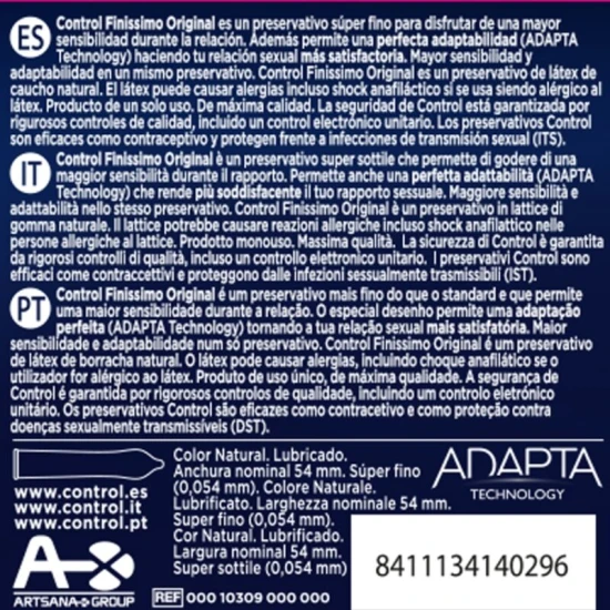 Control - Prezervative Finissimo, 3 bucăți