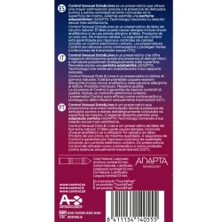 Control - Prezervative Tip Model Sensual Dots & Lines, Negru