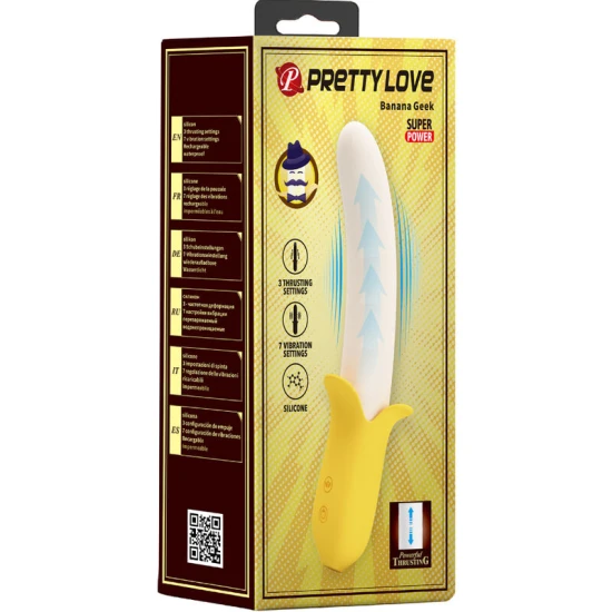 Vibrator tip model Banana Geek Super Power, Negru