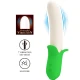 Jucărie tip vibrator, Banana Knight, Super Power, 7 moduri vibrații, Verde deschis