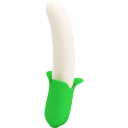 Jucărie tip vibrator, Banana Knight, Super Power, 7 moduri vibrații, Verde deschis