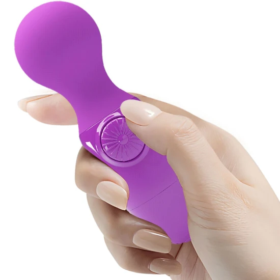 Mini vibrator personal din silicon, mov