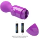 Mini vibrator personal din silicon, mov