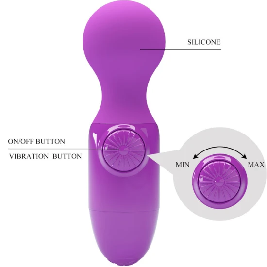 Mini vibrator personal din silicon, mov