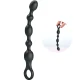 Vibrator anal cu bile, 10 moduri, silicon, Negru