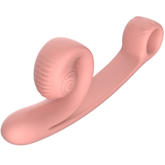 Vibrator Curbat - Ergonomic, Peach, Mărime Unică