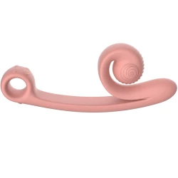 Vibrator Curbat - Ergonomic, Peach, Mărime Unică