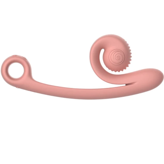 Vibrator Curbat - Ergonomic, Peach, Mărime Unică