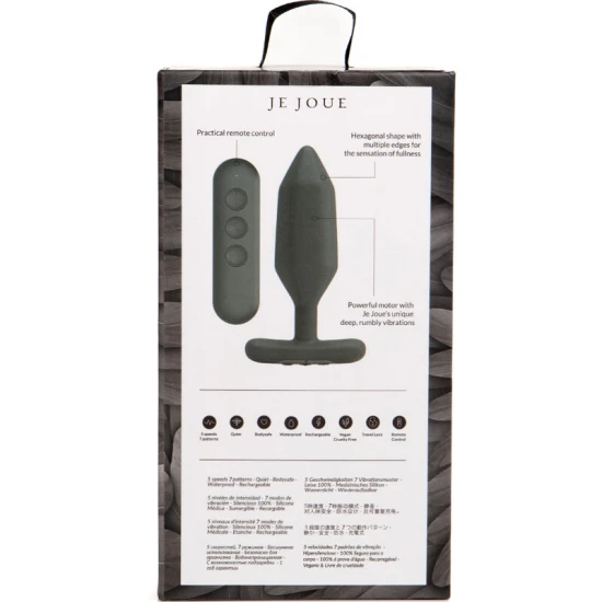 Vibrator plug anal, Onyx, Negru