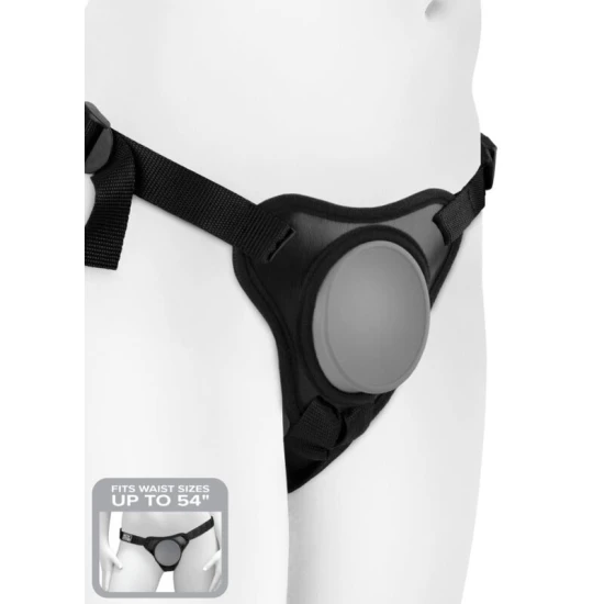 Body Dock Elite Mini - ham tip strap-on, negru