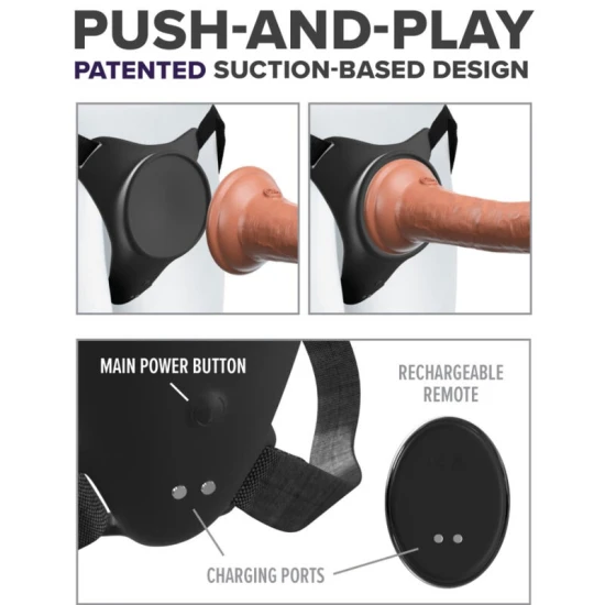 Body harness tip ham, G-Spot Pro, cu vibrații