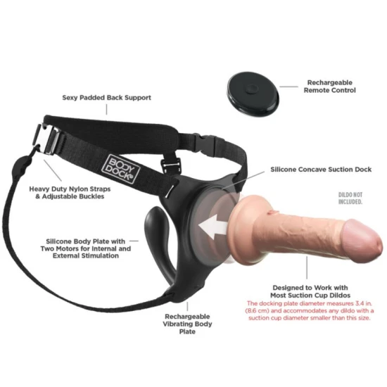 Body harness tip ham, G-Spot Pro, cu vibrații