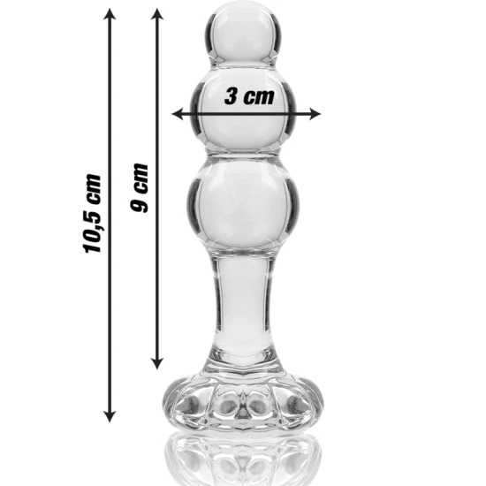 Plug Anal Nebula Series Model 1 - Borosilicat, Clar, 10.5 cm