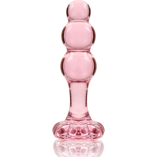Plug Anal Nebula Series - Borosilicat, Roz, 10.5 cm -O- 3 cm