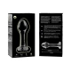 Plug Anal Nebula Series - Borosilicat, Transparent, 11 cm