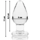 Plug Anal Nebula Series by Ibiza - Transparent, 11 cm - Ø 5 cm