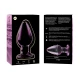 Plug Anal Model 3 - Sticlă Borosilicată, Roz, 11 cm