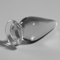 Plug Anal Nebula Series Model 4 - Sticlă Borosilicată, Clar, 11 cm -O- 5 cm