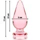 Plug Anal Nebula Series by Ibiza - Model 4, Roz, 11 cm -O- 5 cm