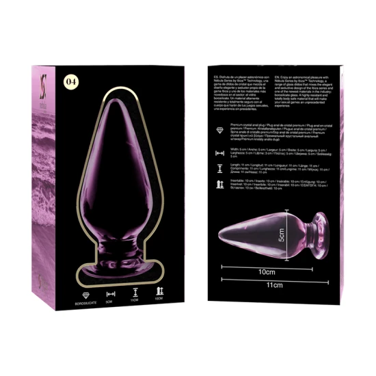 Plug Anal Nebula Series by Ibiza - Model 4, Roz, 11 cm -O- 5 cm