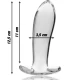 Plug Anal Nebula Series Model 5 - Borosilicat, Clar, 12.5 cm -O- 3.5 cm