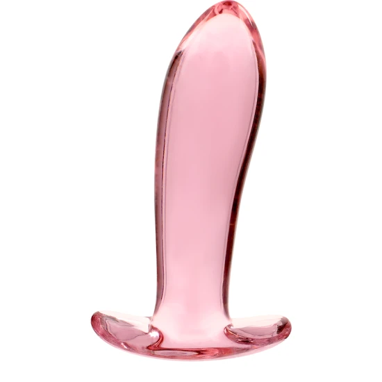 Plug Anal Nebula Series Model 5 - Sticlă Borosilicată, Roz, 12.5 cm