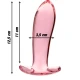 Plug Anal Nebula Series Model 5 - Sticlă Borosilicată, Roz, 12.5 cm