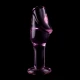 Plug Anal Model 6 - Borosilicate Glass, Roz, 12.5 cm
