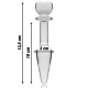 Plug Anal Nebula Series - Model 7, Transparent, 13.5 cm