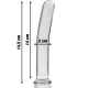 Dildo Nebula Series Model 8 - Borosilicat, Transparent, 14.5 cm