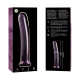 Dildo Nebula Series Model 8 - Borosilicate Glass, Roz, 14.5 cm