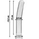 Dildo Nebula Series Model 9 - Borosilicat, Transparent, 15.5 cm