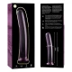 Dildo Nebula Series Model 9 - Borosilicat, Roz, 15.5 cm