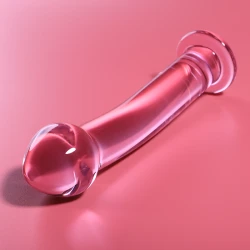 Dildo Luxos din Sticlă Borosilicată Roz
