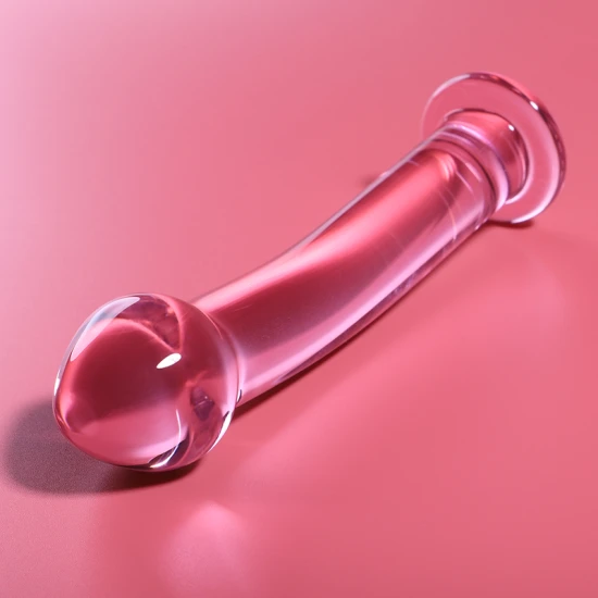 Dildo Luxos din Sticlă Borosilicată Roz