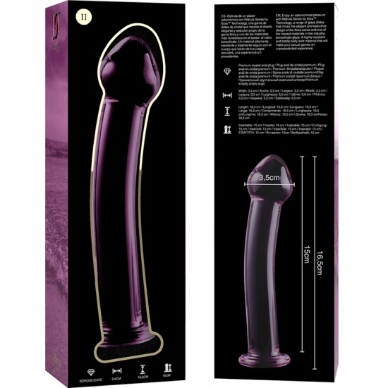 Dildo Luxos din Sticlă Borosilicată Roz
