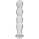 Dildo Nebula Series Model 10 - Borosilicate Glass, Alb, 16.5 cm