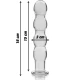 Dildo Nebula Series Model 10 - Borosilicate Glass, Alb, 16.5 cm