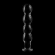 Dildo Nebula Series Model 10 - Borosilicate Glass, Alb, 16.5 cm