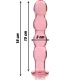 Dildo Nebula Series Model 10 - Borosilicate Glass, Roz, 16.5 cm