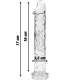 Dildo Nebula Series Model 12 - Borosilicat, Transparent, 17 cm