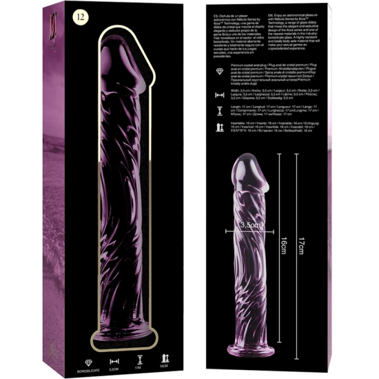 Dildo Nebula Series - Model 12, Roz, 17 cm