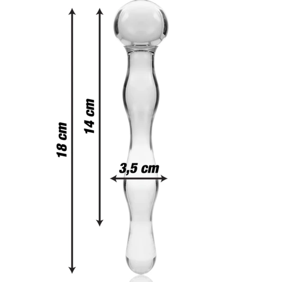 Dildo Nebula Series - Model 13, Transparent, 18 cm