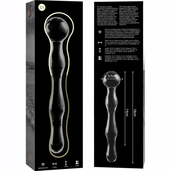 Dildo Nebula Series - Model 13, Transparent, 18 cm