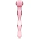 Dildo Luxos din Sticlă Borosilicată Roz 18 cm