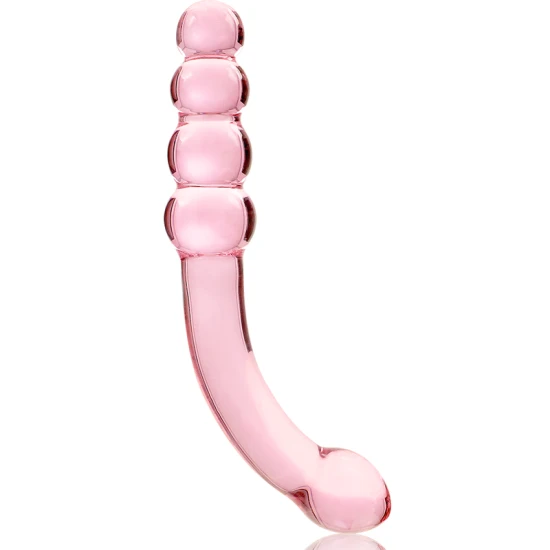 Dildo Nebula Series - Borosilicate Glass, Roz, 18.5 cm