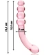 Dildo Nebula Series - Borosilicate Glass, Roz, 18.5 cm