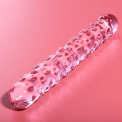 Dildo Nebula Series - Borosilicate Glass, Roz, 18.5 cm